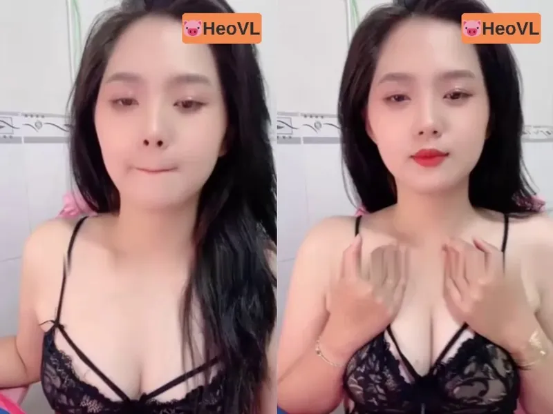 Eny răng khểnh khoe chuối tròn trắng