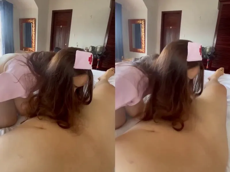 Nện em ngành cosplay nhân viên bênh viện trong nhà nghỉ || p1